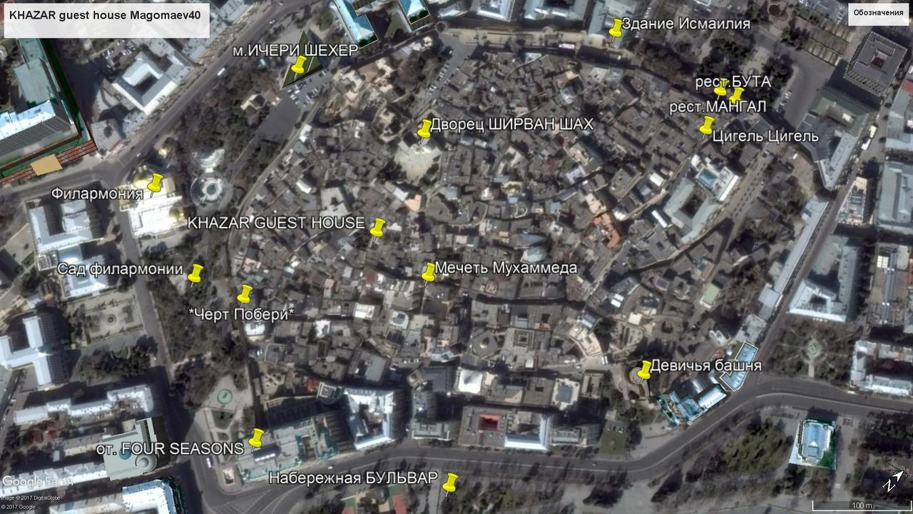 Guesthouse Khazar In Old City Baku Eksteriør billede